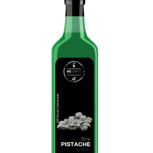 Sirop Pistache 1L de Polycafe : Sirop de qualité supérieure au délicieux goût de pistache pour sucrer et aromatiser vos boissons et desserts préférés. Pratique avec son bouchon verseur.