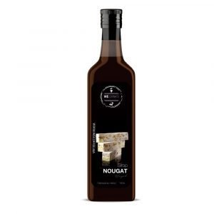 Sirop Nougat 1L de Polycafe : Sirop de qualité supérieure au délicieux goût de nougat pour sucrer et aromatiser vos boissons et desserts préférés. Pratique avec son bouchon verseur.